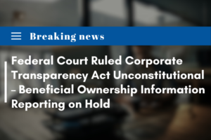 Corp Transparency Act Unconstitutional